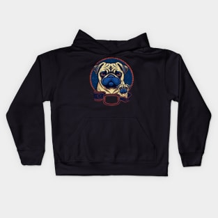 Pug Fathers Day Kids Hoodie